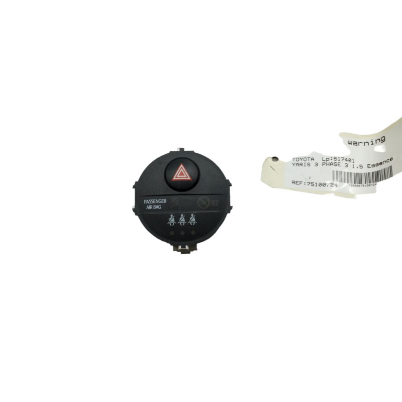 Bouton de warning TOYOTA YARIS 3 Photo n°1