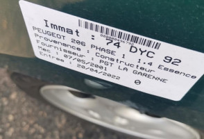 Interrupteur de leve vitre arriere gauche PEUGEOT 206