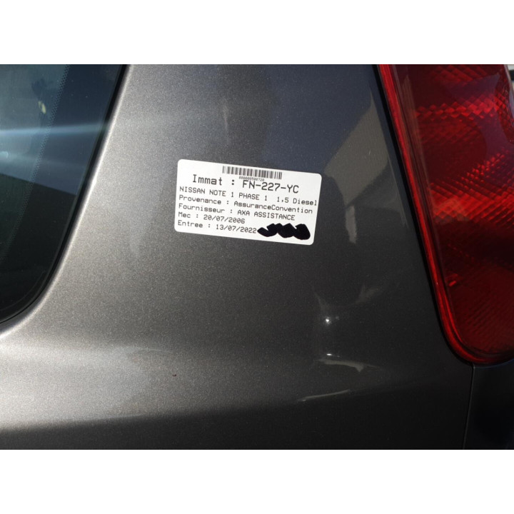 Pare soleil gauche NISSAN NOTE 1 Photo n°9
