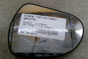 Glace retroviseur gauche PEUGEOT 207