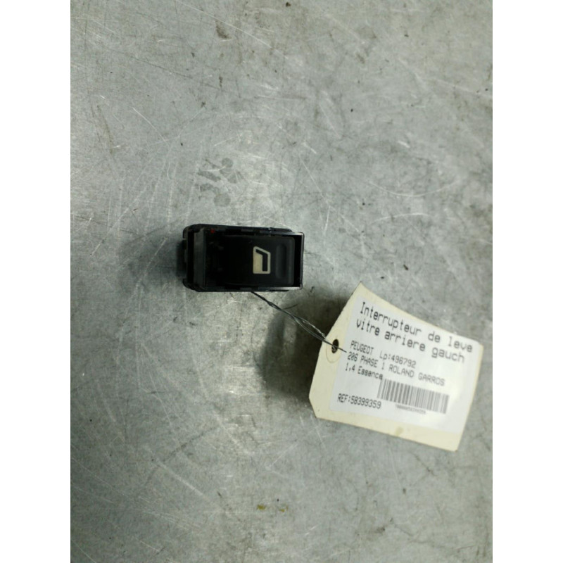 Interrupteur de leve vitre arriere gauche PEUGEOT 206 Photo n°1