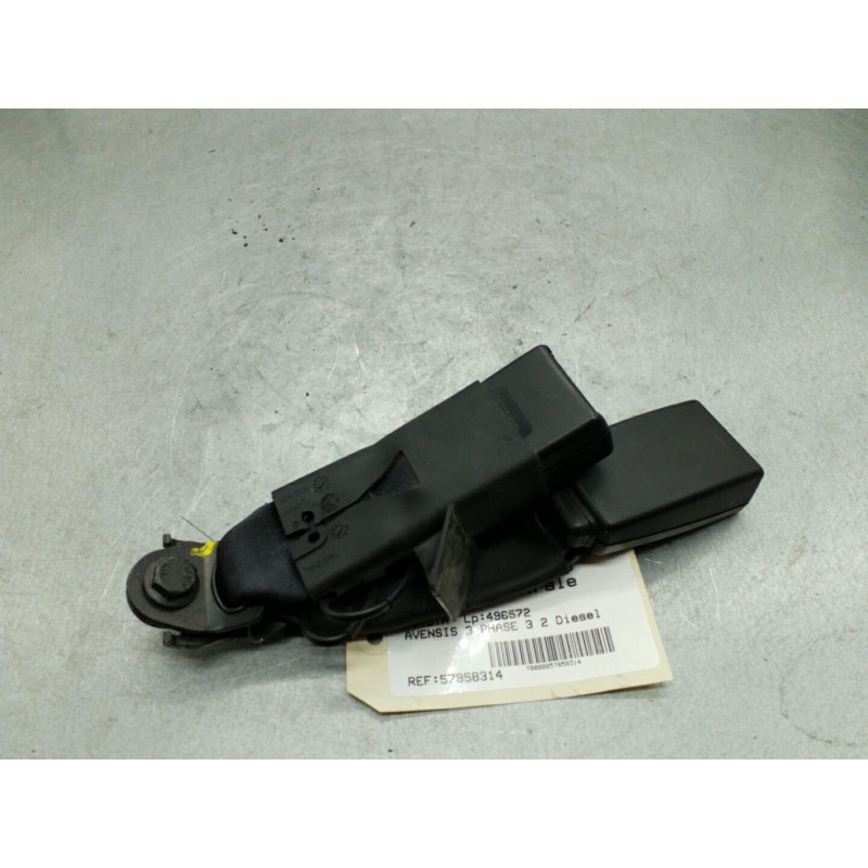 Attache ceinture arriere centrale TOYOTA AVENSIS 3 Photo n°1