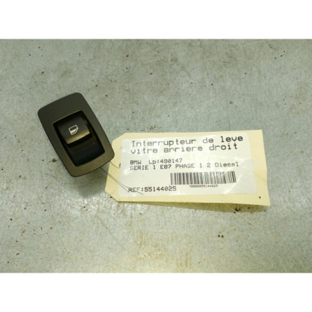 Interrupteur de leve vitre arriere droit BMW SERIE 1 E87
