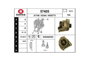 Alternateur FIAT PANDA 2 Photo n°6