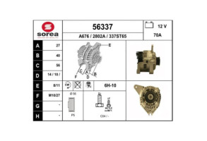 Alternateur MAZDA 3 1 Photo n°7