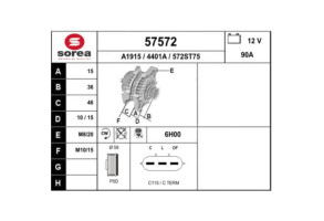 Alternateur HYUNDAI I 20 1 Photo n°6