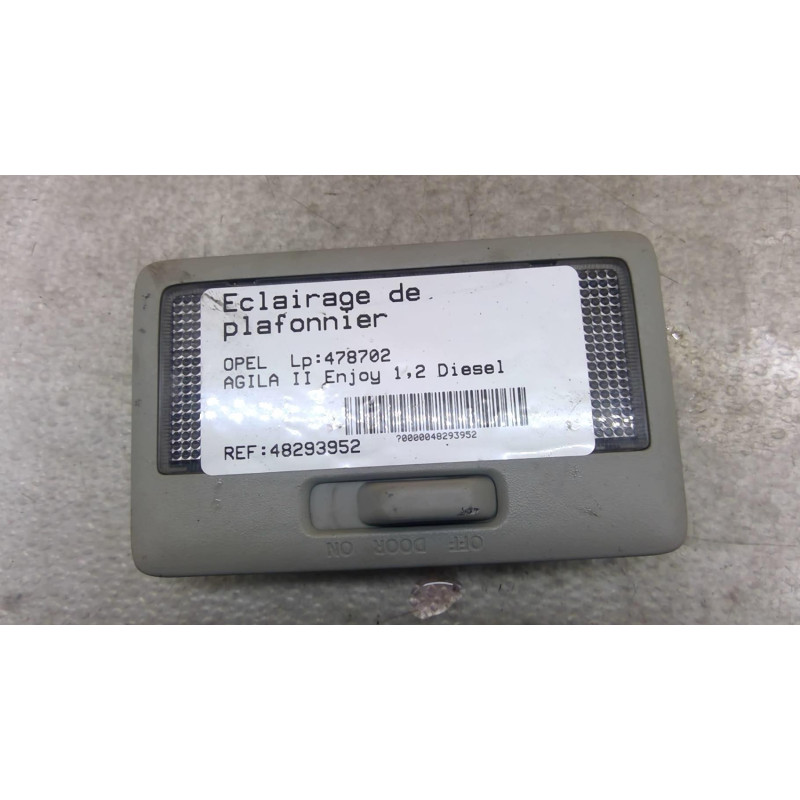 Eclairage de plafonnier OPEL AGILA B Photo n°1