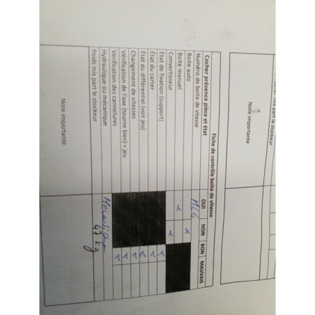 Boite de vitesses PEUGEOT 407