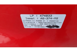 Lunette arriere CITROEN C1 1 Photo n°6