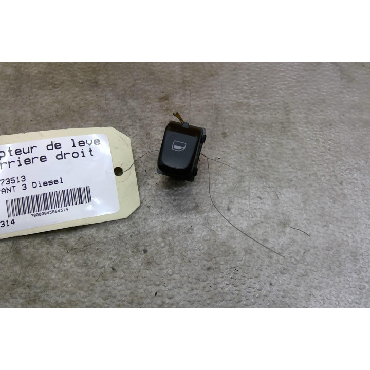 Interrupteur de leve vitre arriere droit AUDI A4 3 Photo n°1