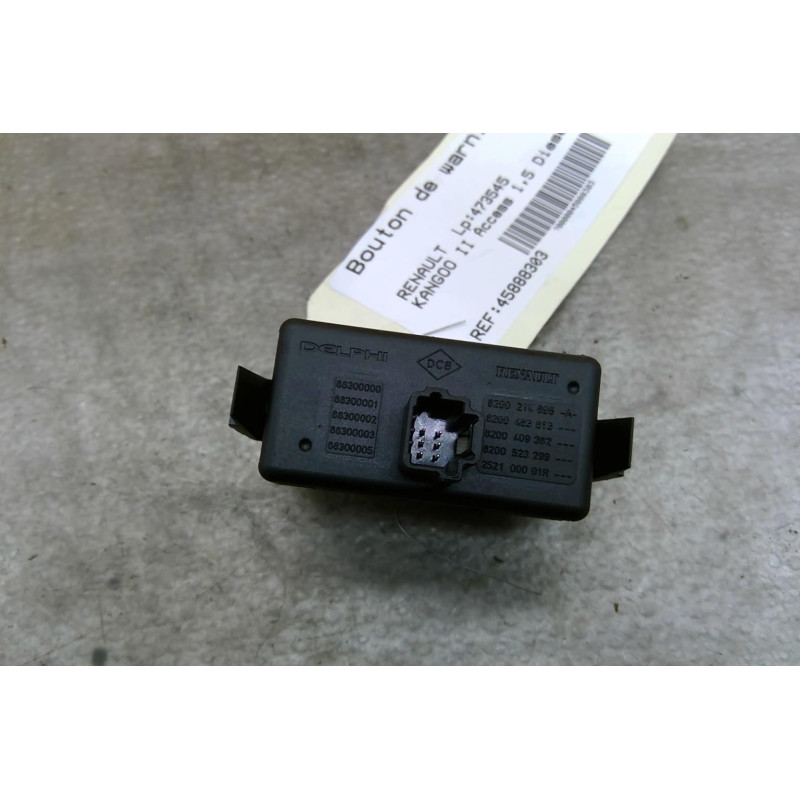 Bouton de warning RENAULT KANGOO 2 Photo n°1