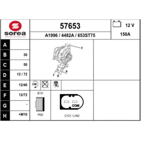 Alternateur FORD KUGA 2