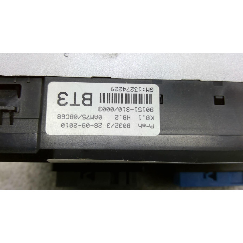 Commande chauffage OPEL ZAFIRA B Photo n°1