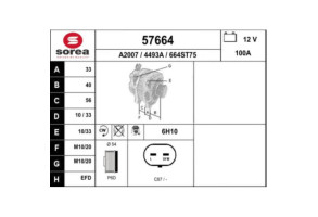 Alternateur OPEL MERIVA B Photo n°1