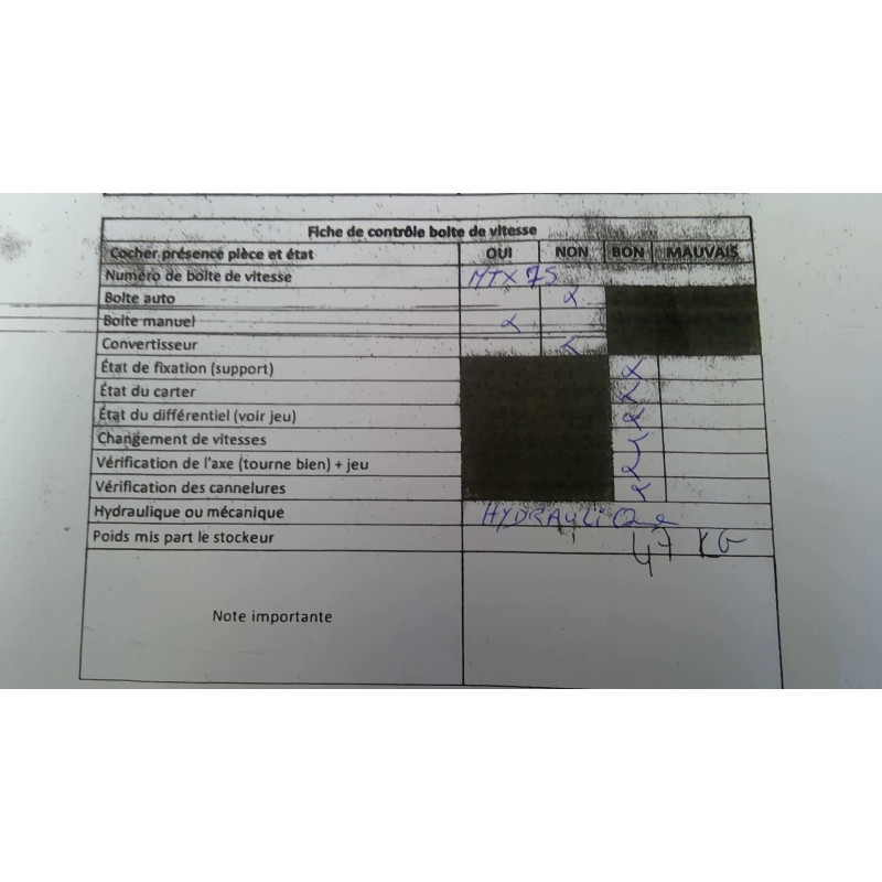 Boite de vitesses FORD FOCUS 2 Photo n°1