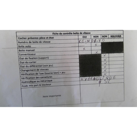 Boite de vitesses NISSAN ALMERA TINO