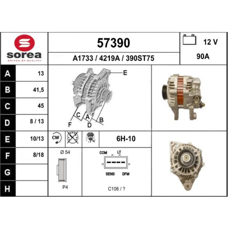 Alternateur SMART FORTWO 2 Photo n°1