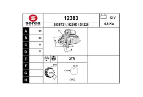 Demarreur SMART FORTWO 2 Photo n°2