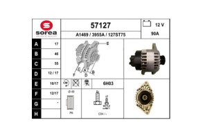 Alternateur ALFA ROMEO 147 Photo n°3