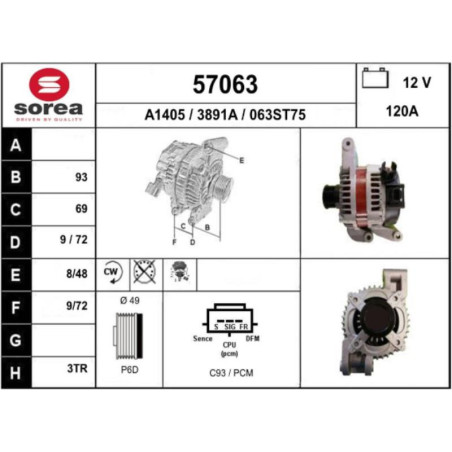 Alternateur FORD C-MAX 1