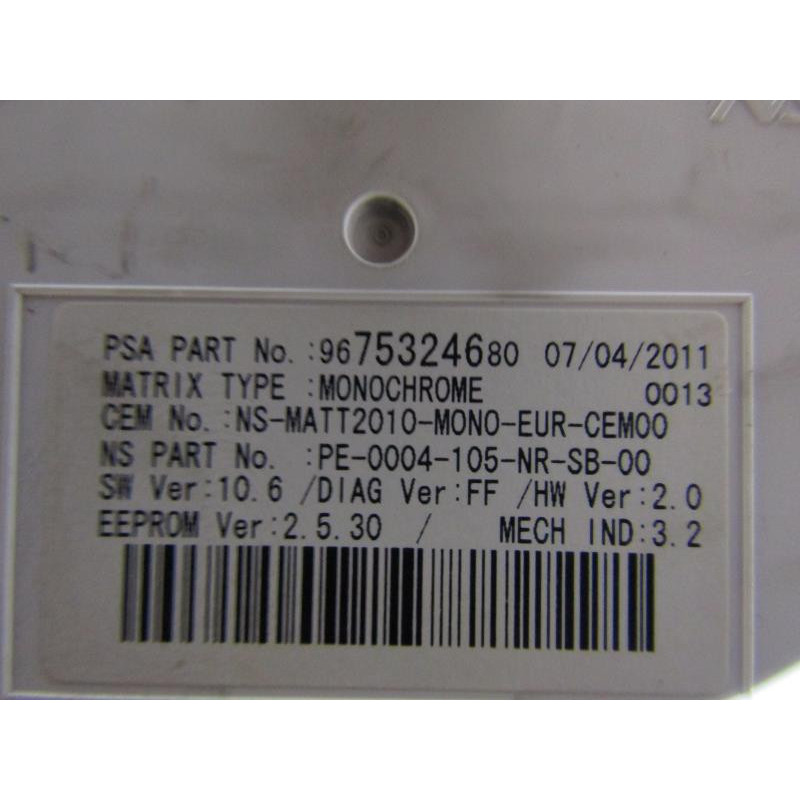 Compteur PEUGEOT 508 1 Photo n°1