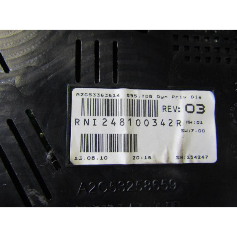 Compteur RENAULT MEGANE 3 Photo n°1