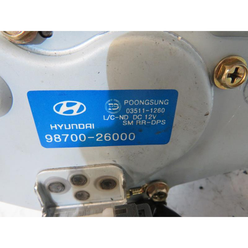 Moteur essuie glace arriere HYUNDAI SANTA FE 1 Photo n°1