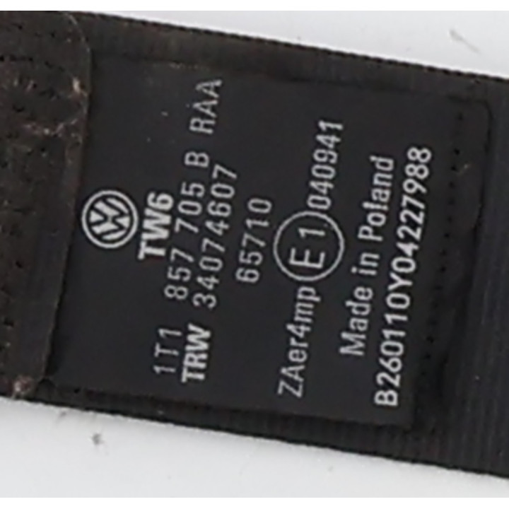 Ceinture avant gauche VOLKSWAGEN TOURAN 1 Photo n°5