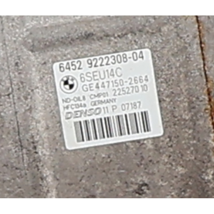 Compresseur clim BMW SERIE 1 F20 Photo n°6