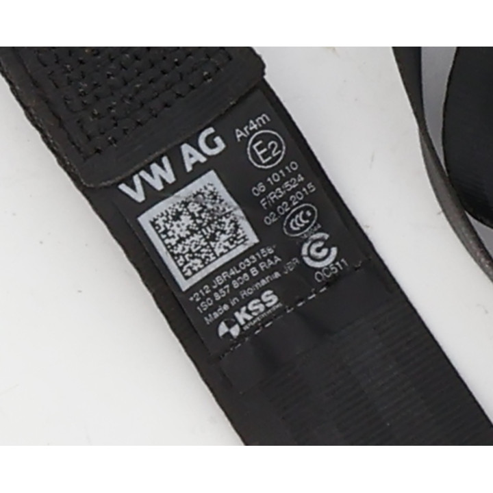 Ceinture arriere droit VOLKSWAGEN UP Photo n°3