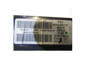 Commande chauffage PEUGEOT 307 Photo n°3