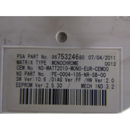 Compteur PEUGEOT 508 1