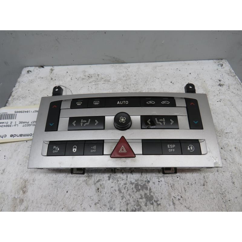 Commande chauffage PEUGEOT 407 Photo n°1