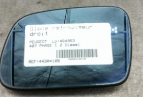 Glace retroviseur droit PEUGEOT 407