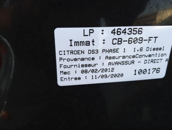 Platine de commande lève-vitre gauche occasion - Citroen DS3 - 98127152XT