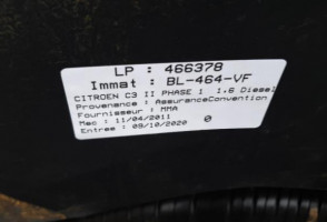 Feu arriere secondaire gauche (feux) CITROEN C3 2