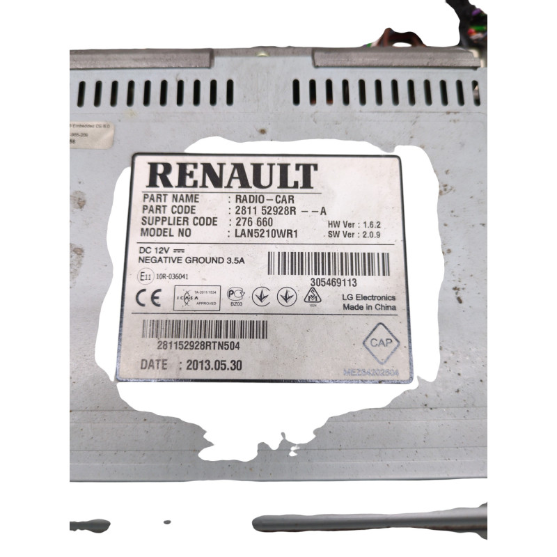 Afficheur RENAULT CLIO 4 Photo n°1