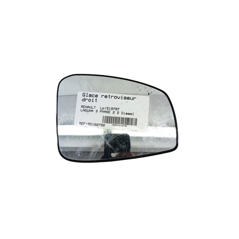 Glace retroviseur droit RENAULT LAGUNA 3 Photo n°1