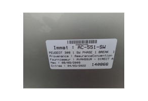 Vitre arriere gauche PEUGEOT 308 1 SW Photo n°13