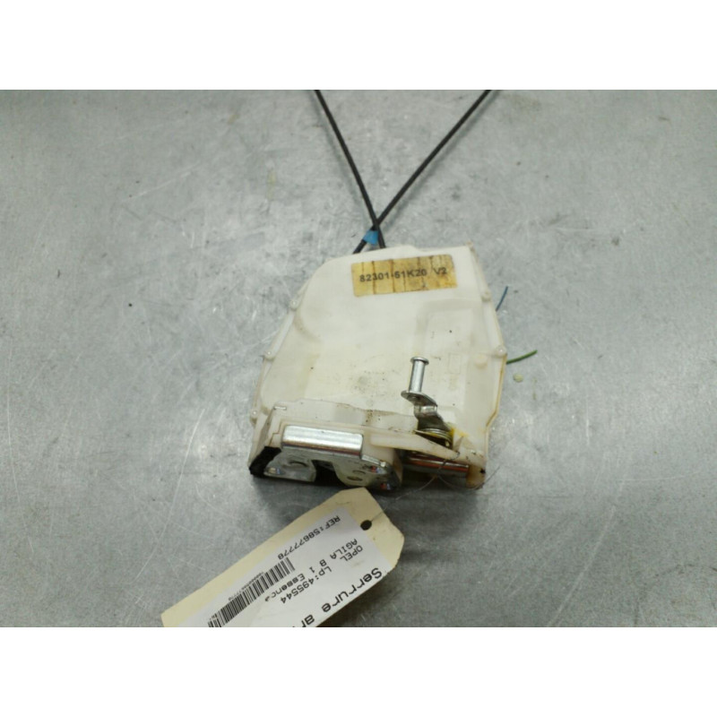 Serrure arriere droit OPEL AGILA B Photo n°1