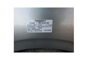 Pare boue arriere droit PEUGEOT 208 1 Photo n°15