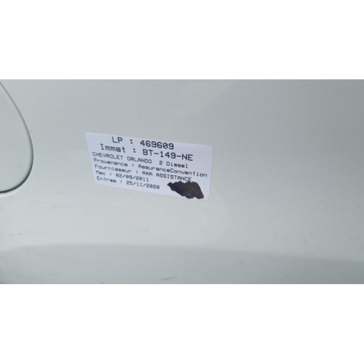 Poignee porte avant gauche CHEVROLET ORLANDO Photo n°7