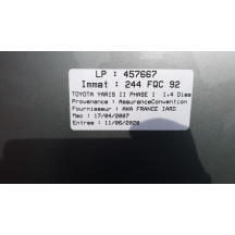 Poignee porte avant gauche TOYOTA YARIS 2 Photo n°3