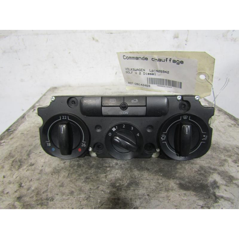 Commande chauffage VOLKSWAGEN GOLF 5 Photo n°1