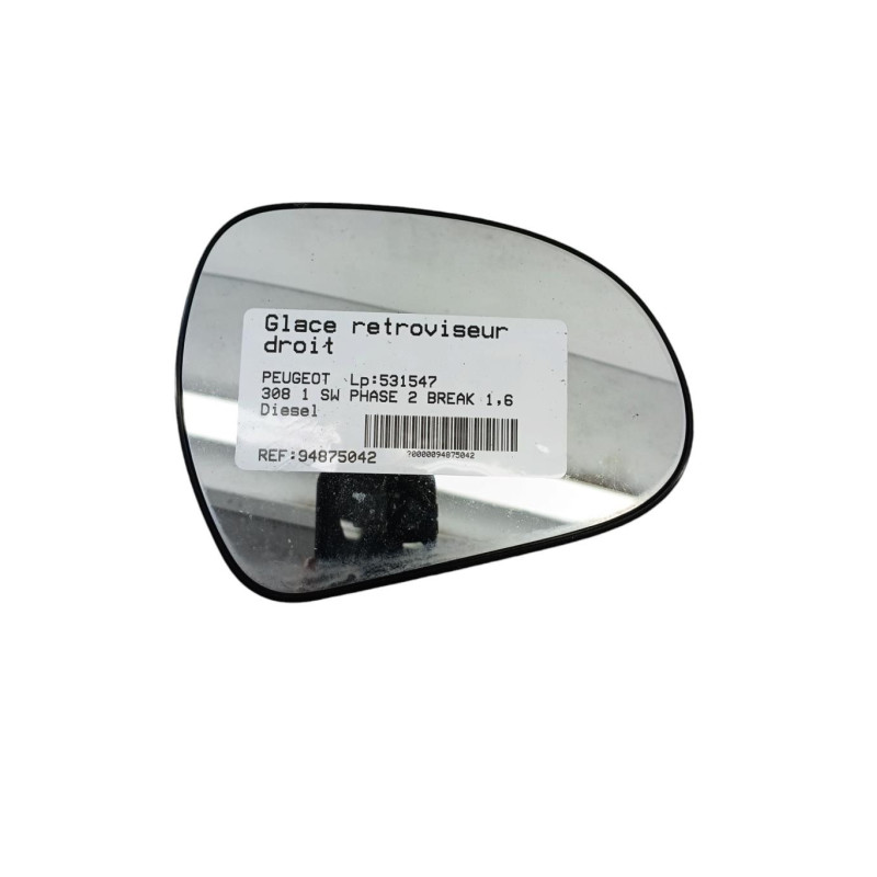 Glace retroviseur droit PEUGEOT 308 1 SW Photo n°1