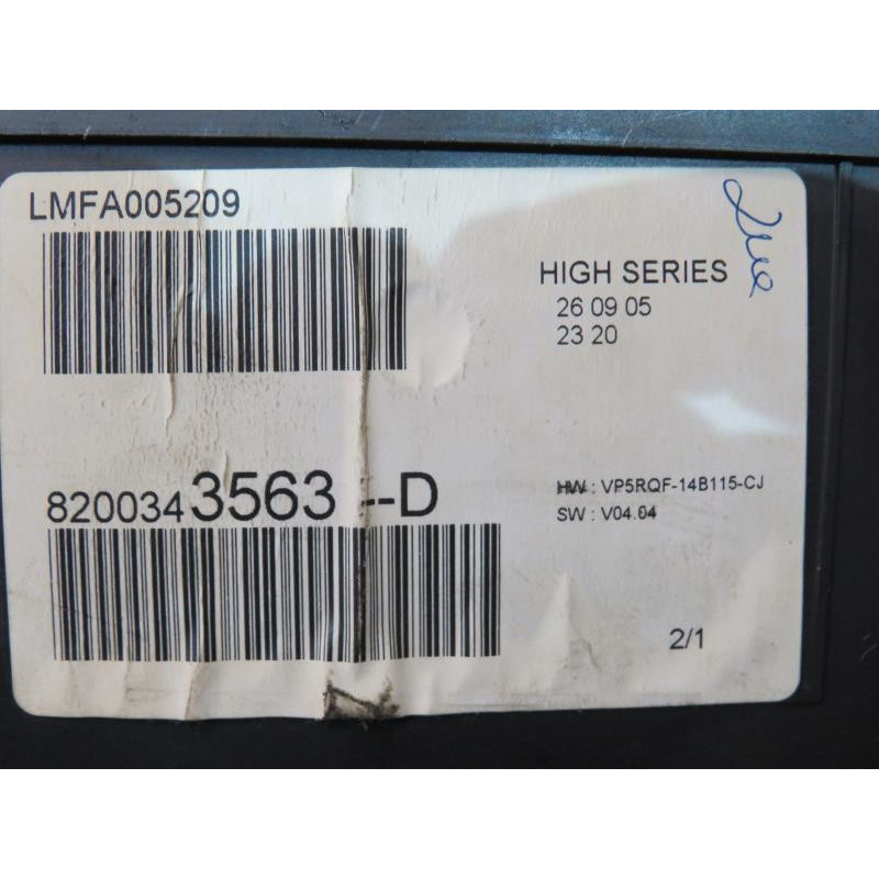 Compteur RENAULT CLIO 3 Photo n°1