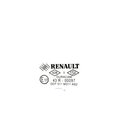 Vitre arriere gauche RENAULT CLIO 4