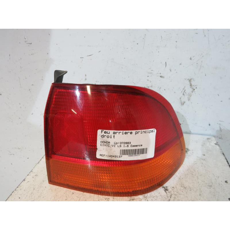 Feu arriere principal droit (feux) HONDA CIVIC 6 Photo n°1