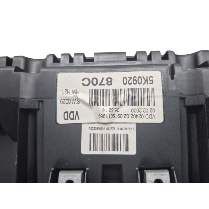 Compteur VOLKSWAGEN GOLF 6 Photo n°4