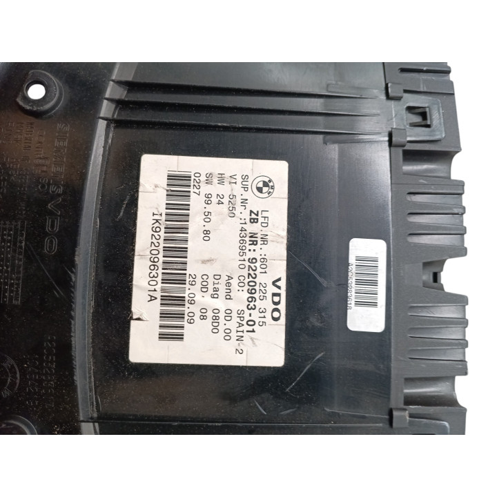 Compteur BMW SERIE 3 E90 Photo n°2